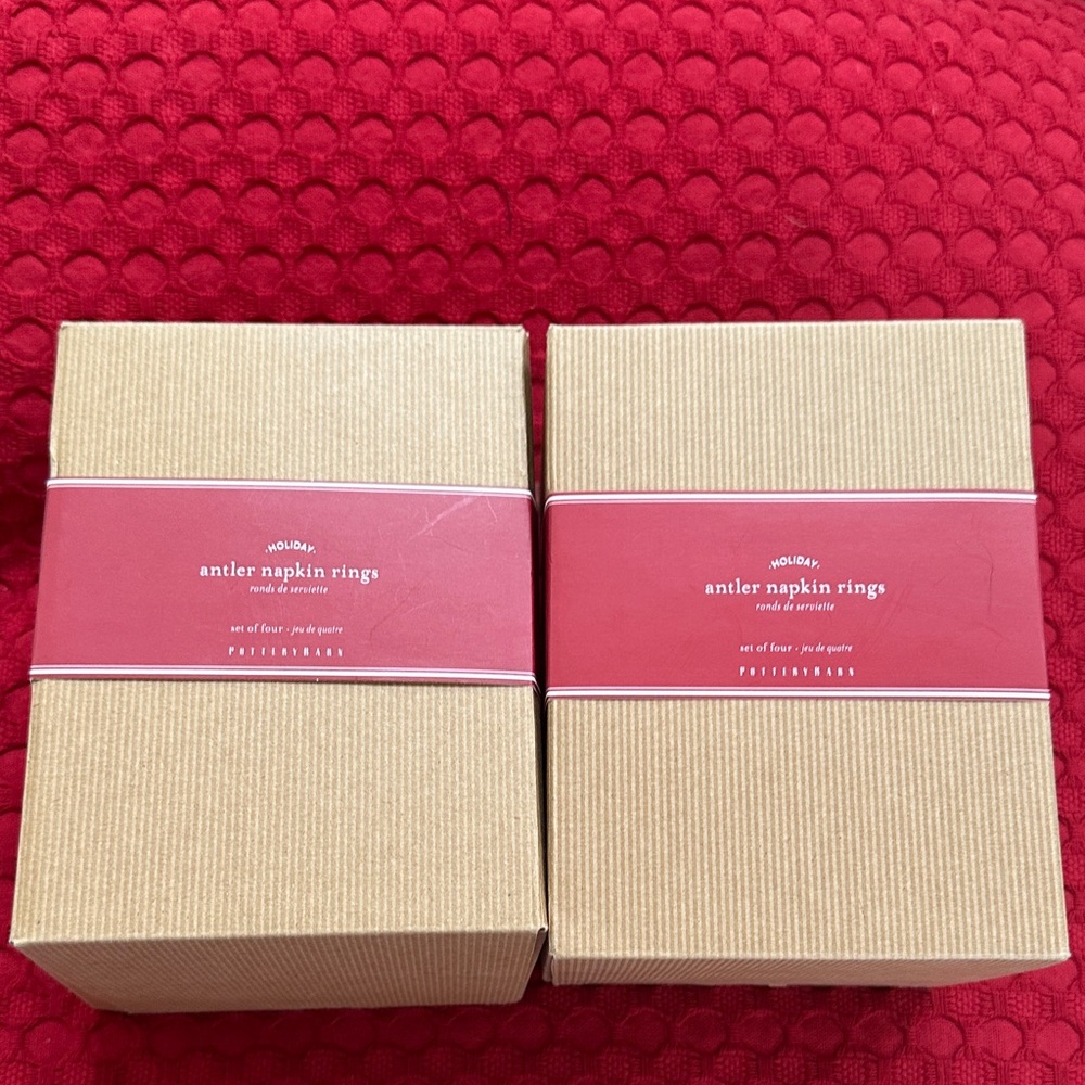Pottery Barn Antler napkin rings